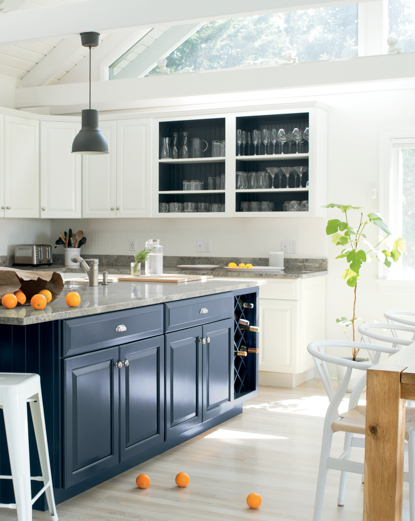kitchen dark blue island inspiration 415