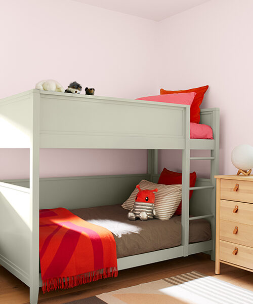 pink kids room carousel 500x650