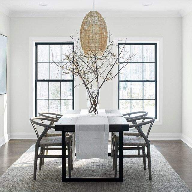 dining room off white light gray paint