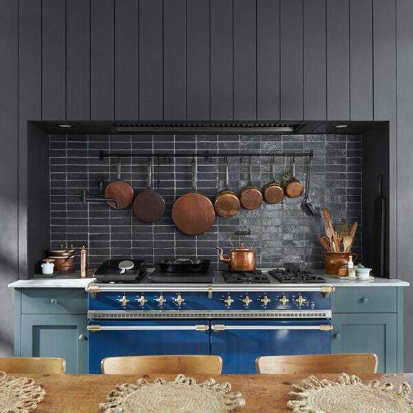 kitchen blue paint cabinets black shiplap wall 640x640 1